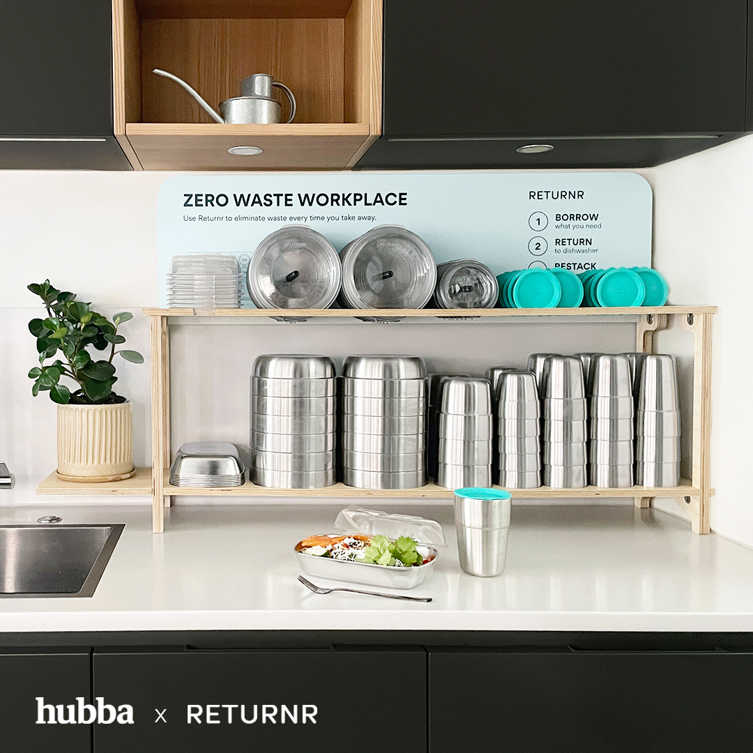 hubba and return partnership for workplace micropool